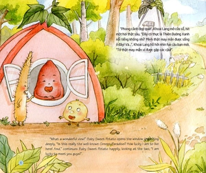 chuyện các bé rau củ quả ở khu rừng phép thuật - bé khoai lang lạc quan, yêu đời (song ngữ việt - anh) - Ảnh 7