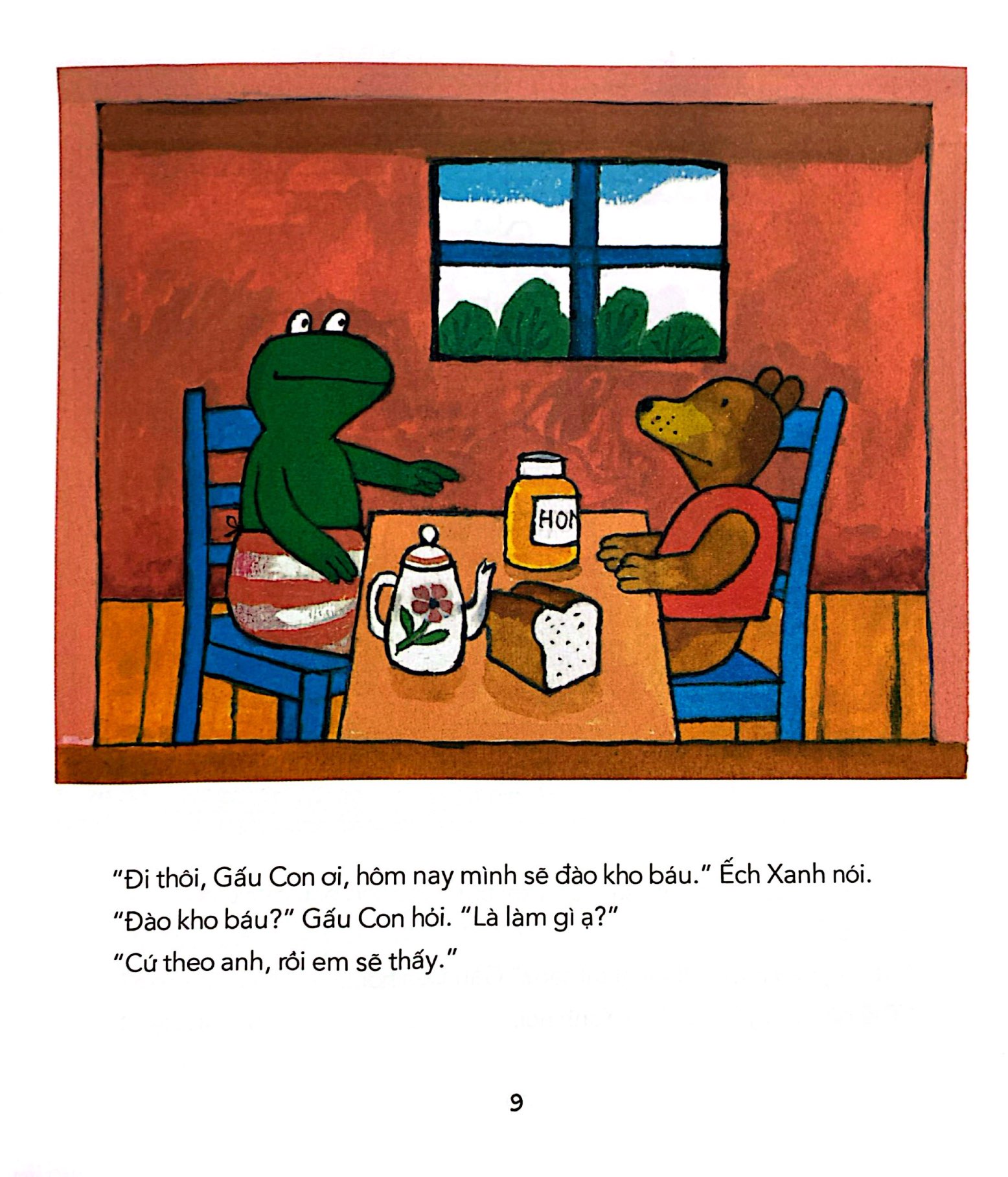 chuyện của ếch xanh - ếch xanh đào được kho báu - Ảnh 3