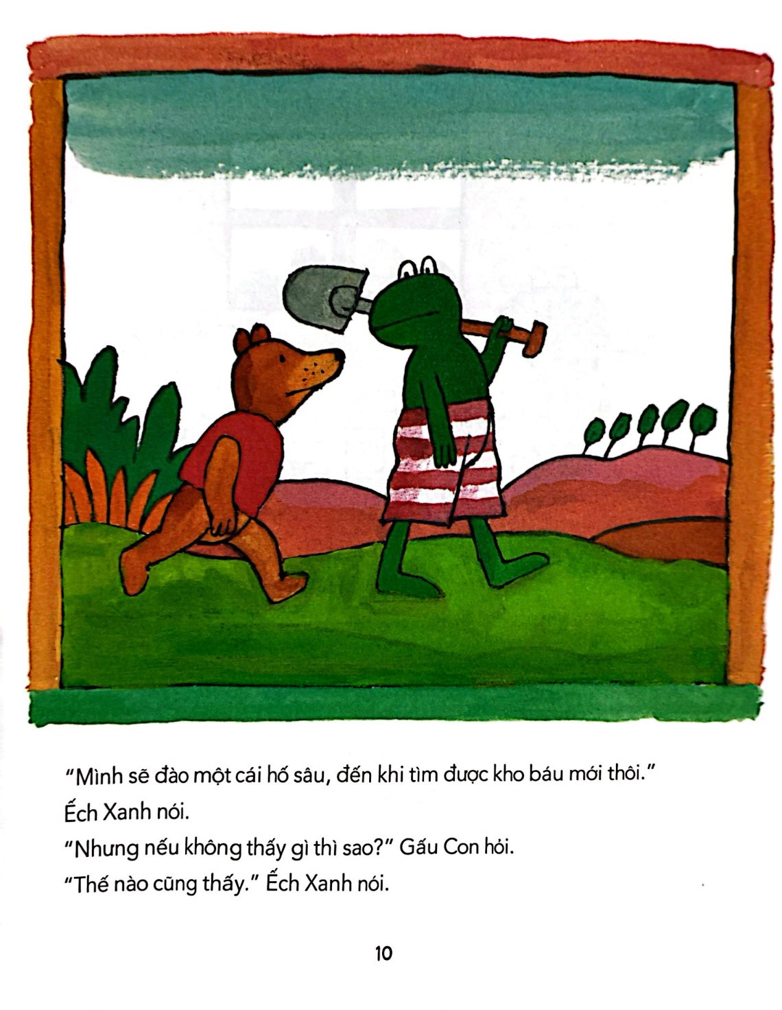 chuyện của ếch xanh - ếch xanh đào được kho báu - Ảnh 4