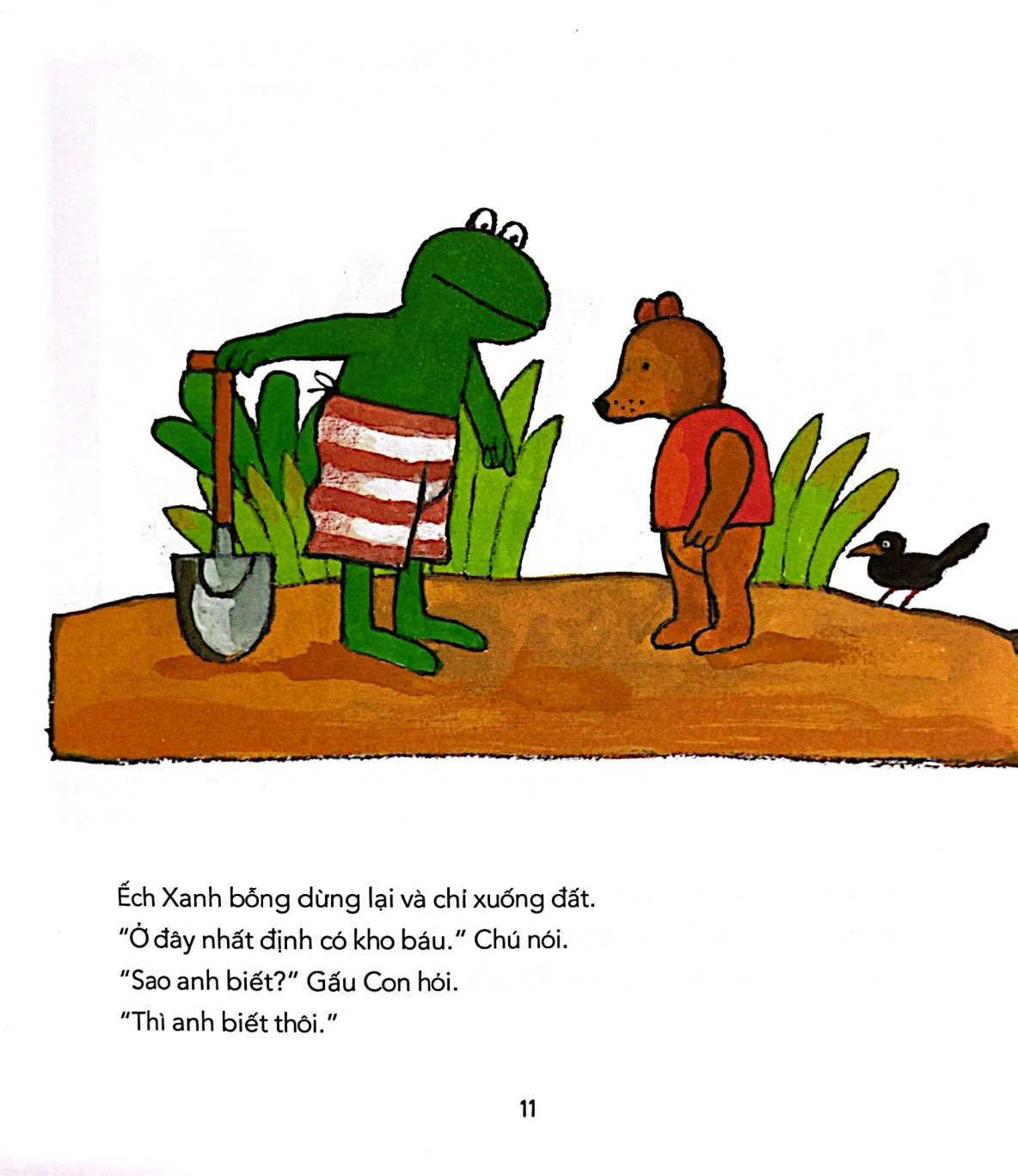 chuyện của ếch xanh - ếch xanh đào được kho báu - Ảnh 5