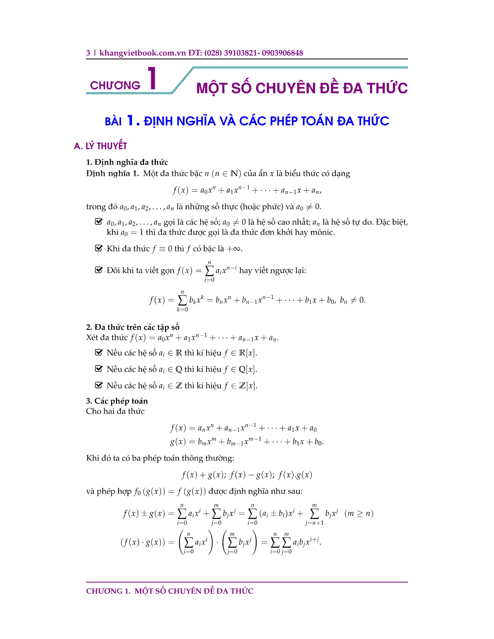 chuyên đề bồi dưỡng học sinh giỏi đa thức - Ảnh 3