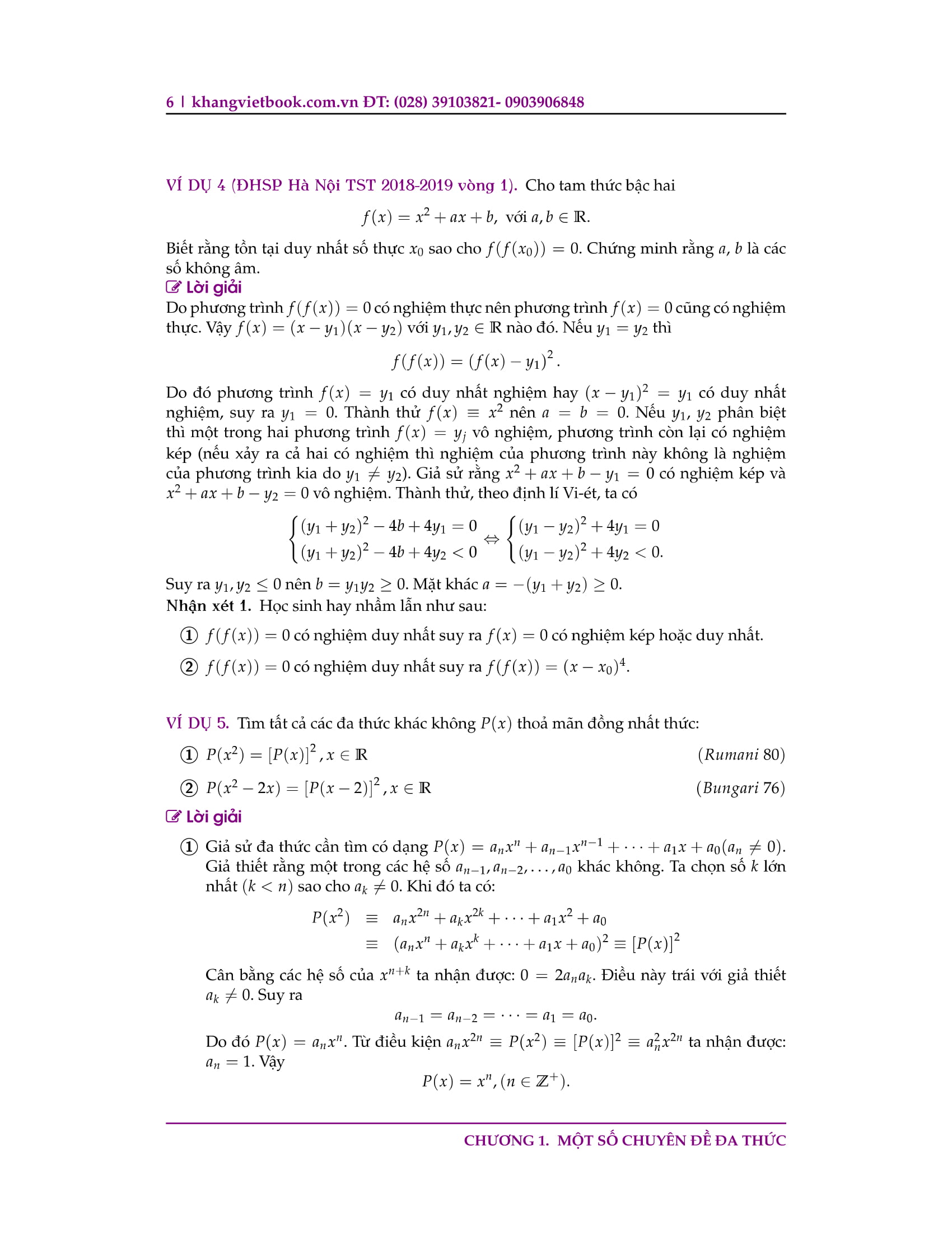 chuyên đề bồi dưỡng học sinh giỏi đa thức - Ảnh 6
