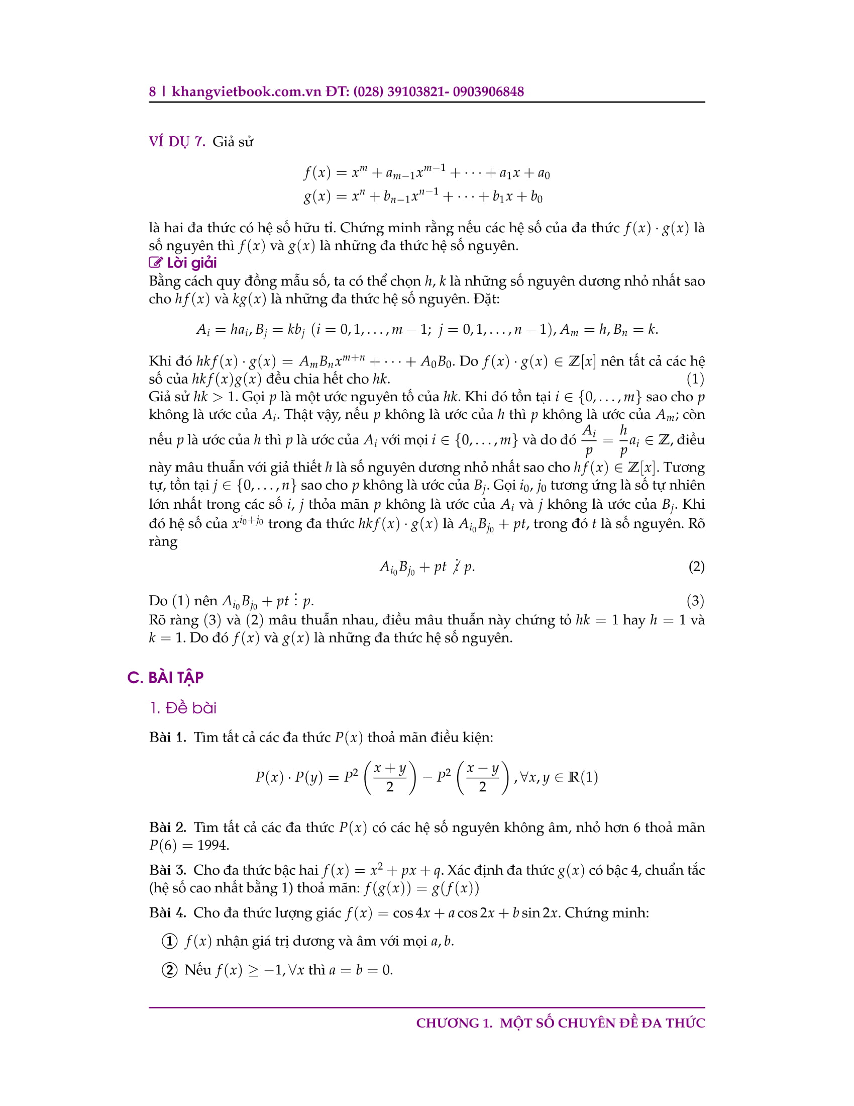 chuyên đề bồi dưỡng học sinh giỏi đa thức - Ảnh 8