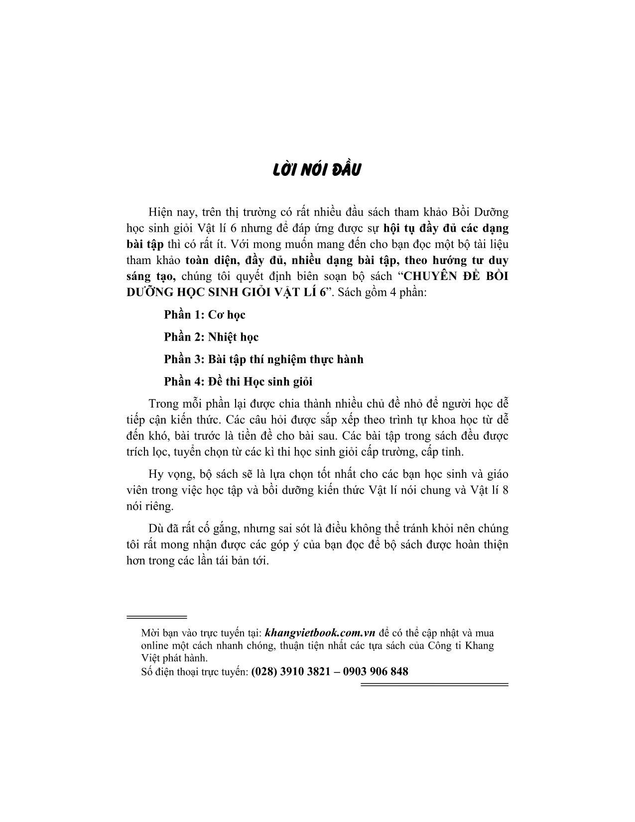 chuyên đề bồi dưỡng học sinh giỏi vật lí 6 - Ảnh 4