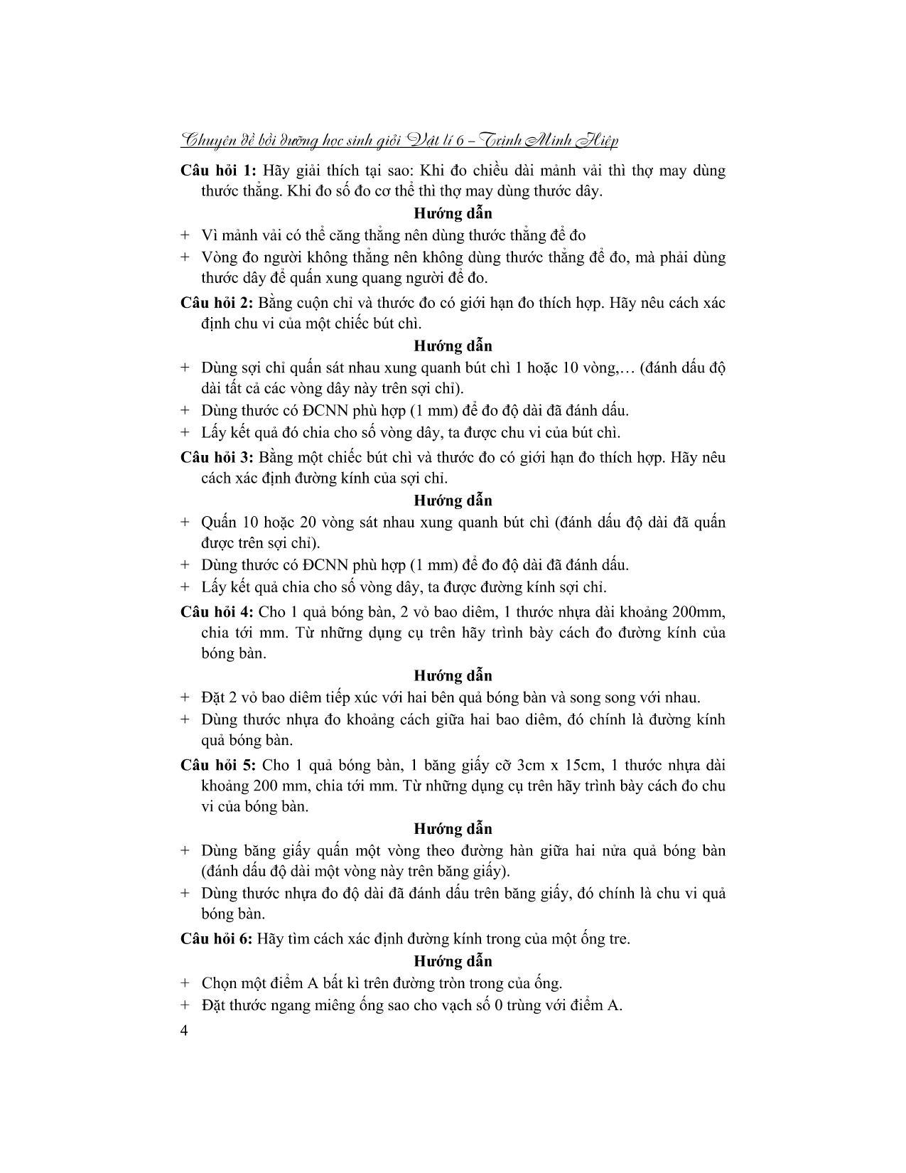 chuyên đề bồi dưỡng học sinh giỏi vật lí 6 - Ảnh 6