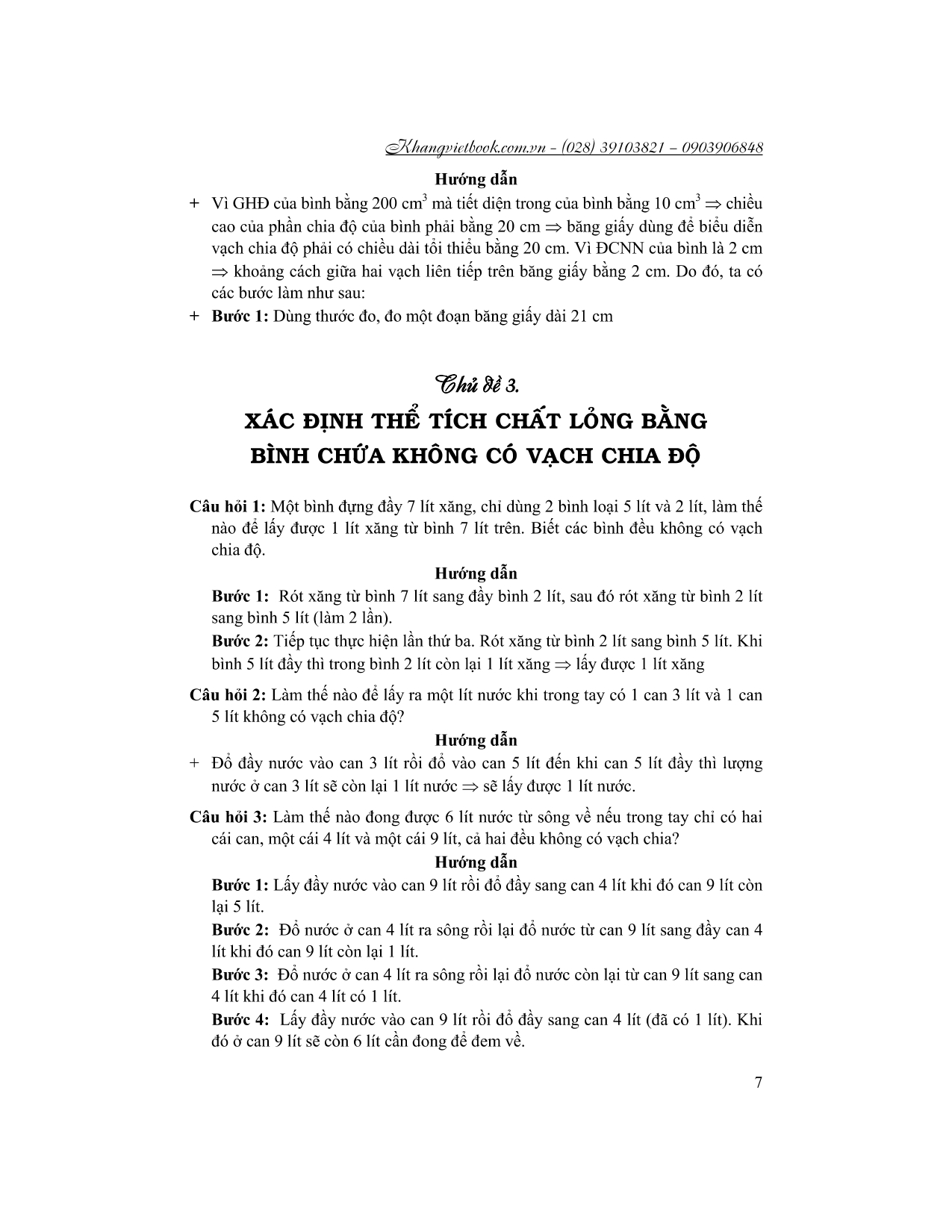 chuyên đề bồi dưỡng học sinh giỏi vật lí 6 - Ảnh 9