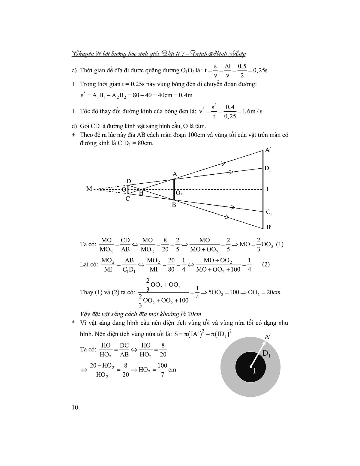 chuyên đề bồi dưỡng học sinh giỏi vật lý 7 - Ảnh 11