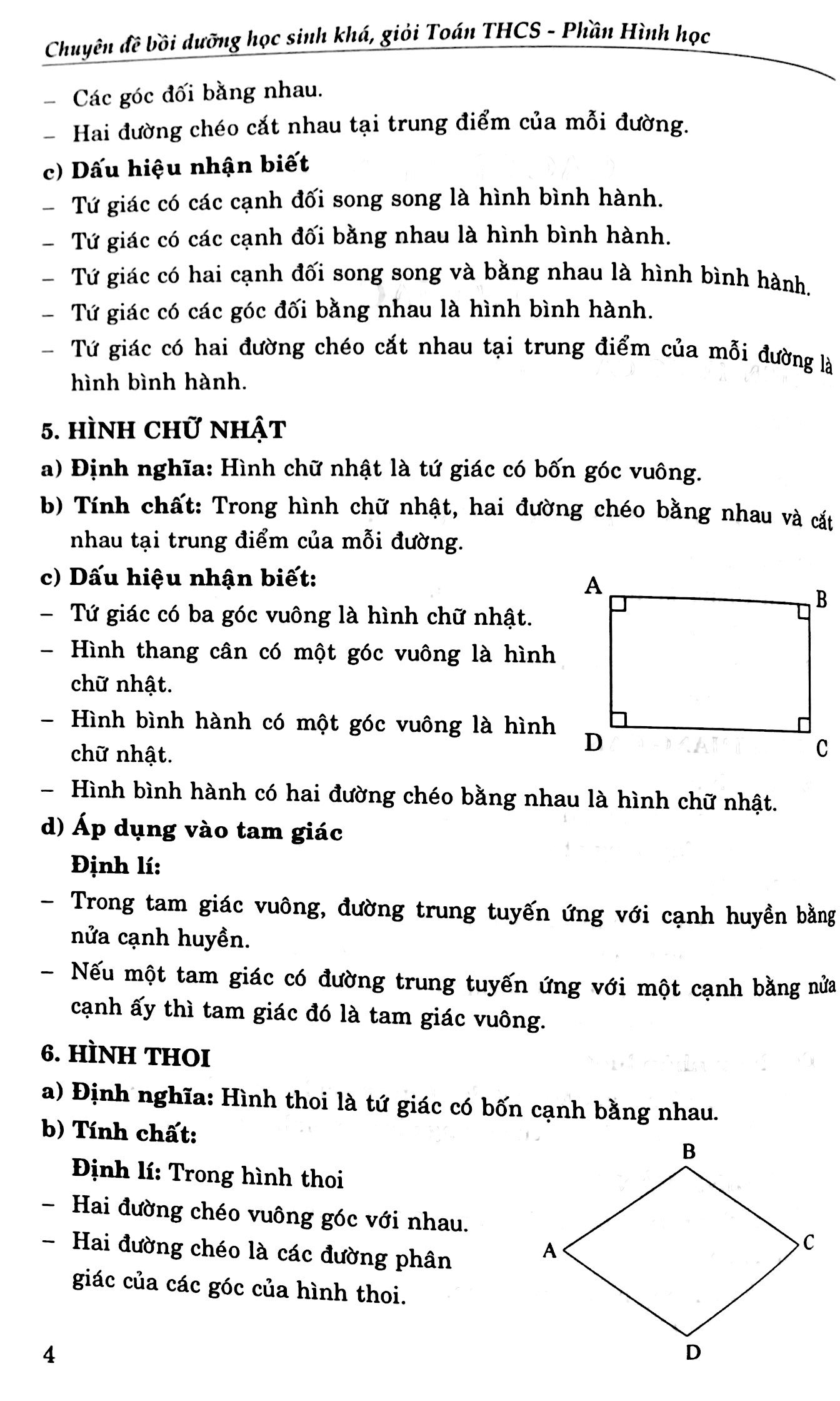 chuyên đề bồi dưỡng học sinh khá giỏi toán thcs phần hình học - Ảnh 12