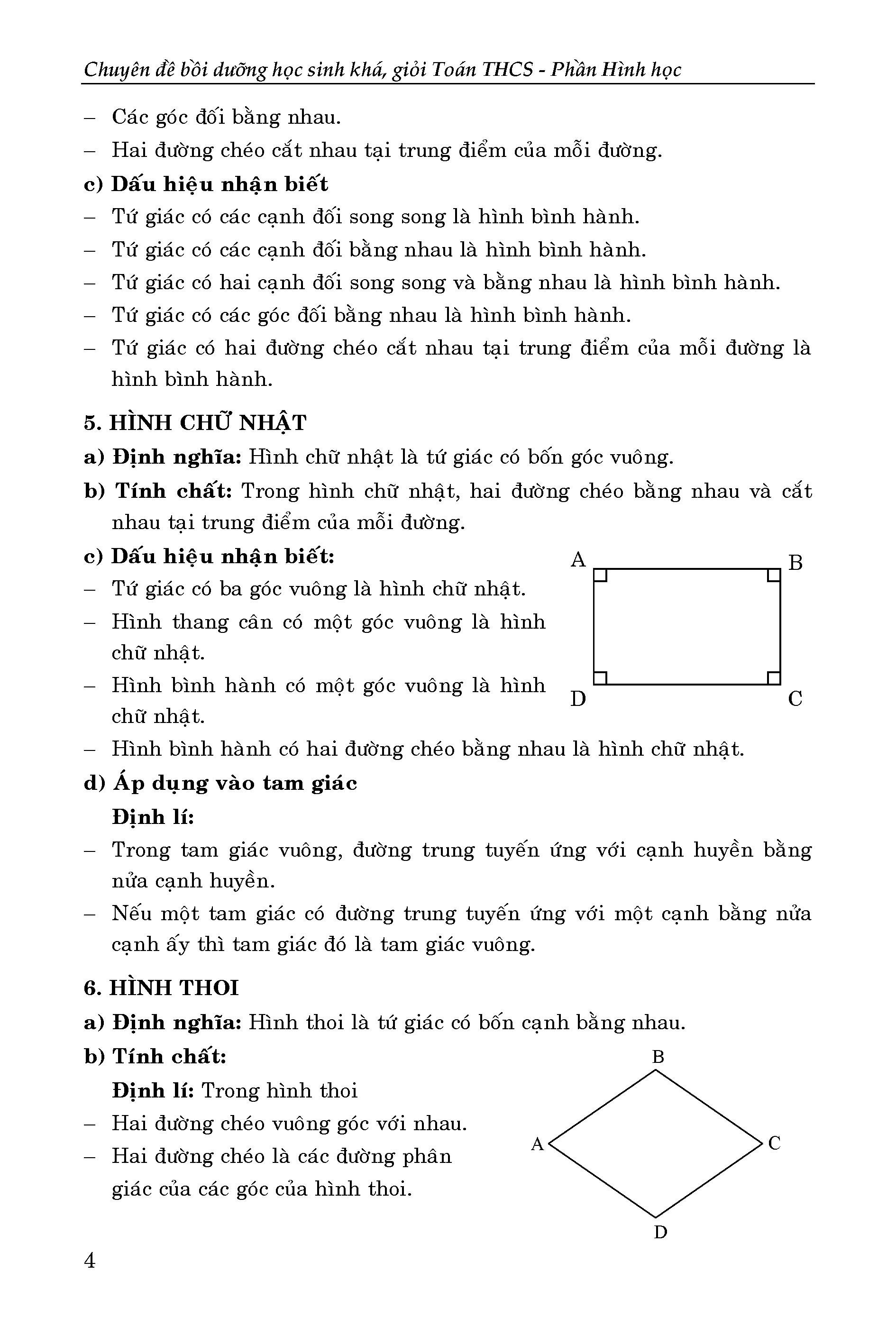chuyên đề bồi dưỡng học sinh khá giỏi toán thcs phần hình học - Ảnh 4