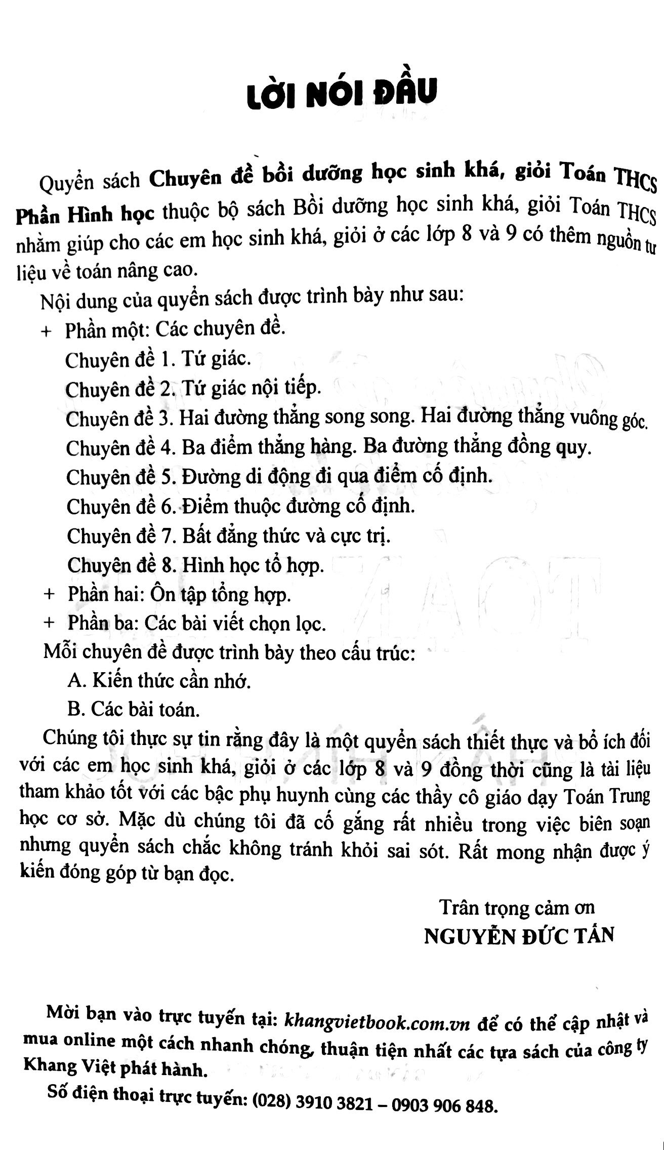chuyên đề bồi dưỡng học sinh khá giỏi toán thcs phần hình học - Ảnh 9