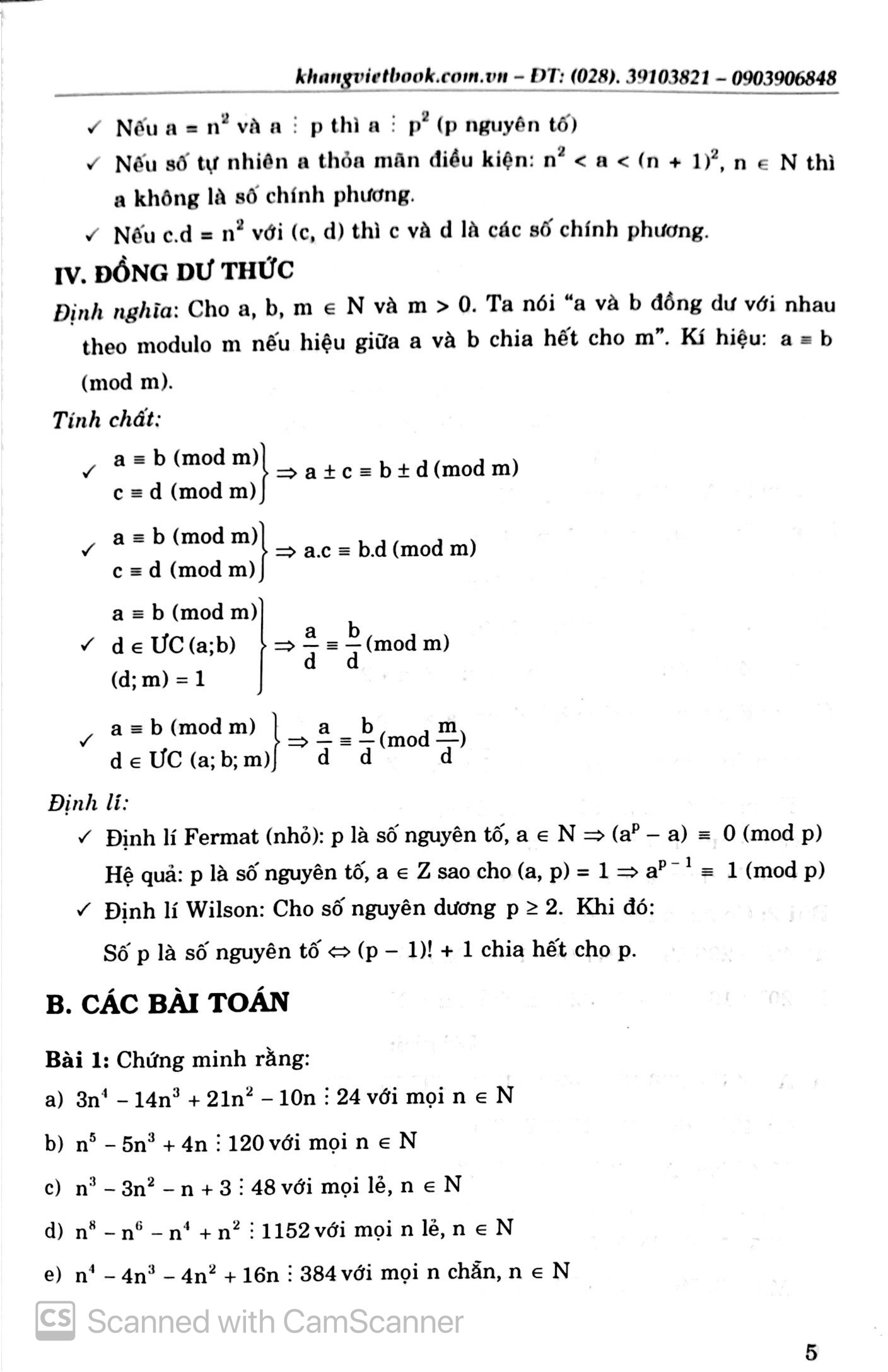 chuyên đề bồi dưỡng học sinh khá, giỏi toán thcs phần số học - Ảnh 7
