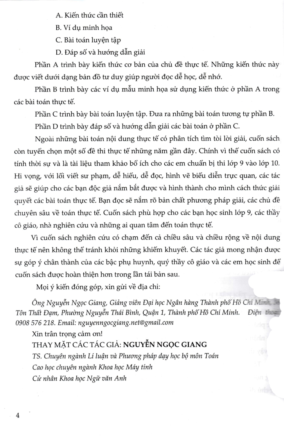 chuyên đề bồi dưỡng toán thực tế lớp 9 - Ảnh 5