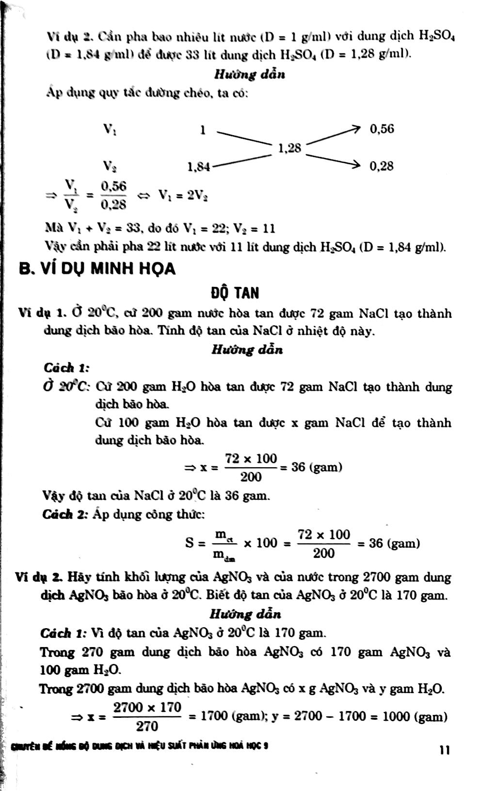 chuyên đề nồng độ dung dịch và hiệu suất phản ứng hóa 9 - Ảnh 9