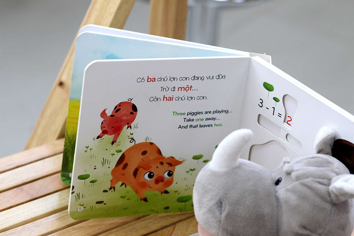 chuyển động đếm số - math slide - phép trừ - subtraction - Ảnh 5