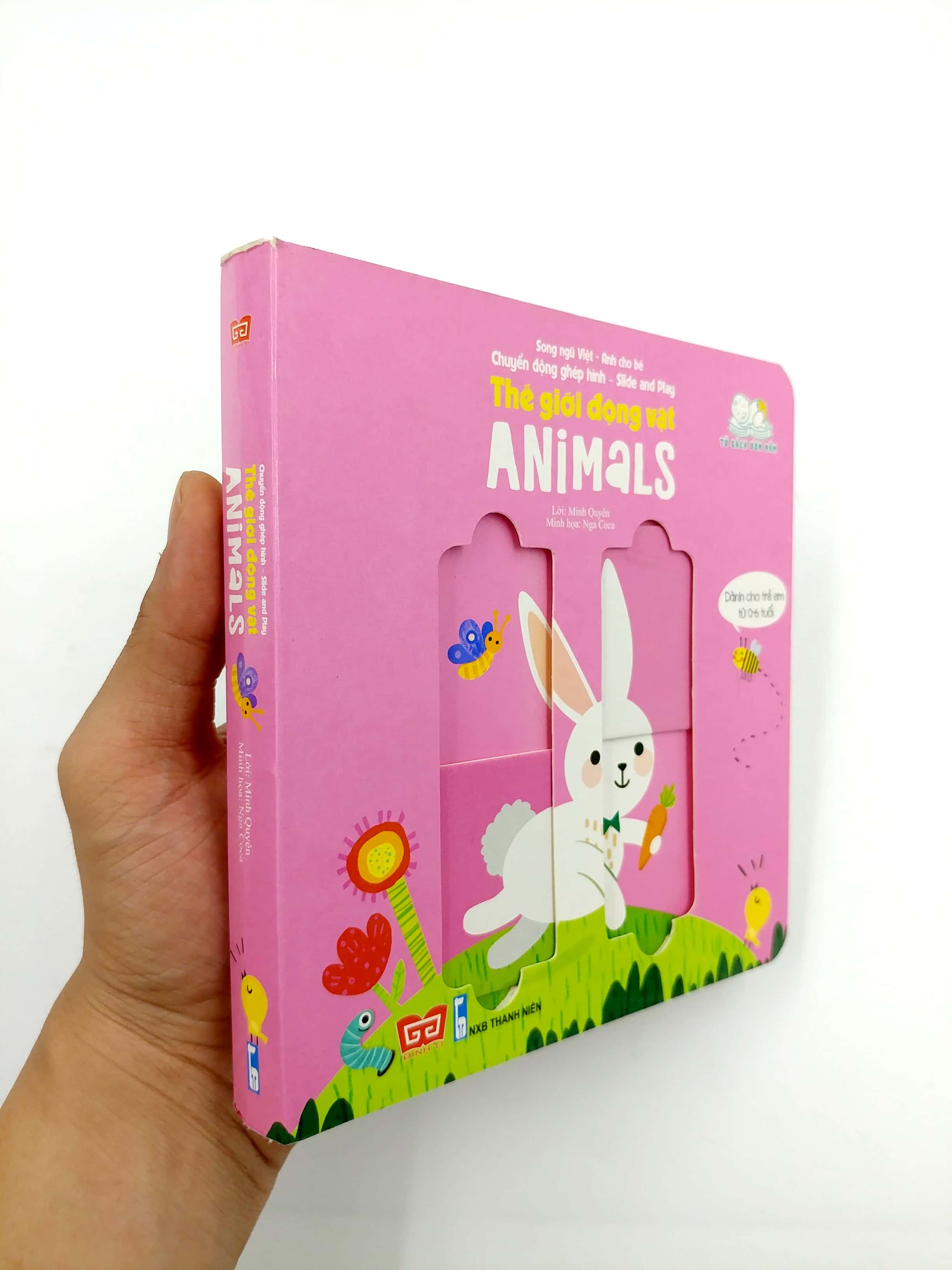 chuyển động ghép hình - slide and play - thế giới động vật - animals (tái bản 2023) - Ảnh 6