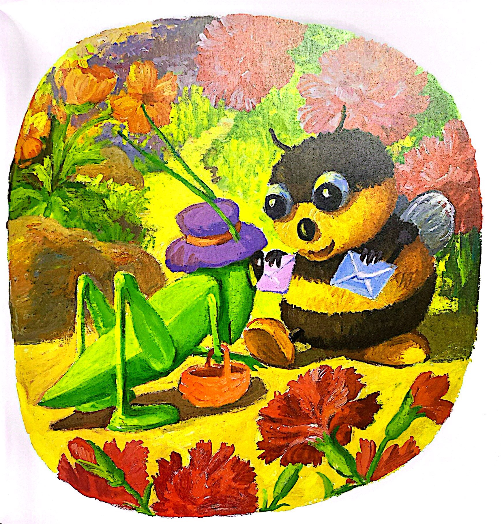 chuyện kể cho bé - chị châu chấu xanh - Ảnh 6