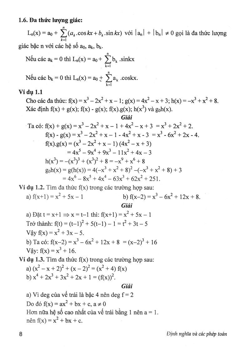 Chuyên Khảo Đa Thức - Bồi Dưỡng Học Sinh Giỏi, Chuyên Toán - Ảnh 6