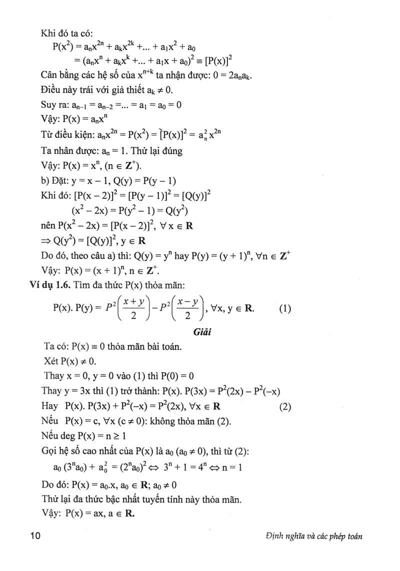 Chuyên Khảo Đa Thức - Bồi Dưỡng Học Sinh Giỏi, Chuyên Toán - Ảnh 8