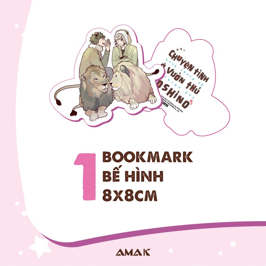 chuyện tình ở vườn thú hoshino - tặng kèm bookmark bế hình + thiệp kéo love story - Ảnh 4