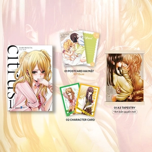 citrus - tập 1 - bản đặc biệt - tặng kèm 1 postcard hai mặt + 2 character card nhũ ánh trai + 1 tapestry a3