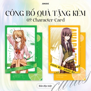 citrus - tập 1 - bản đặc biệt - tặng kèm 1 postcard hai mặt + 2 character card nhũ ánh trai + 1 tapestry a3 - Ảnh 4