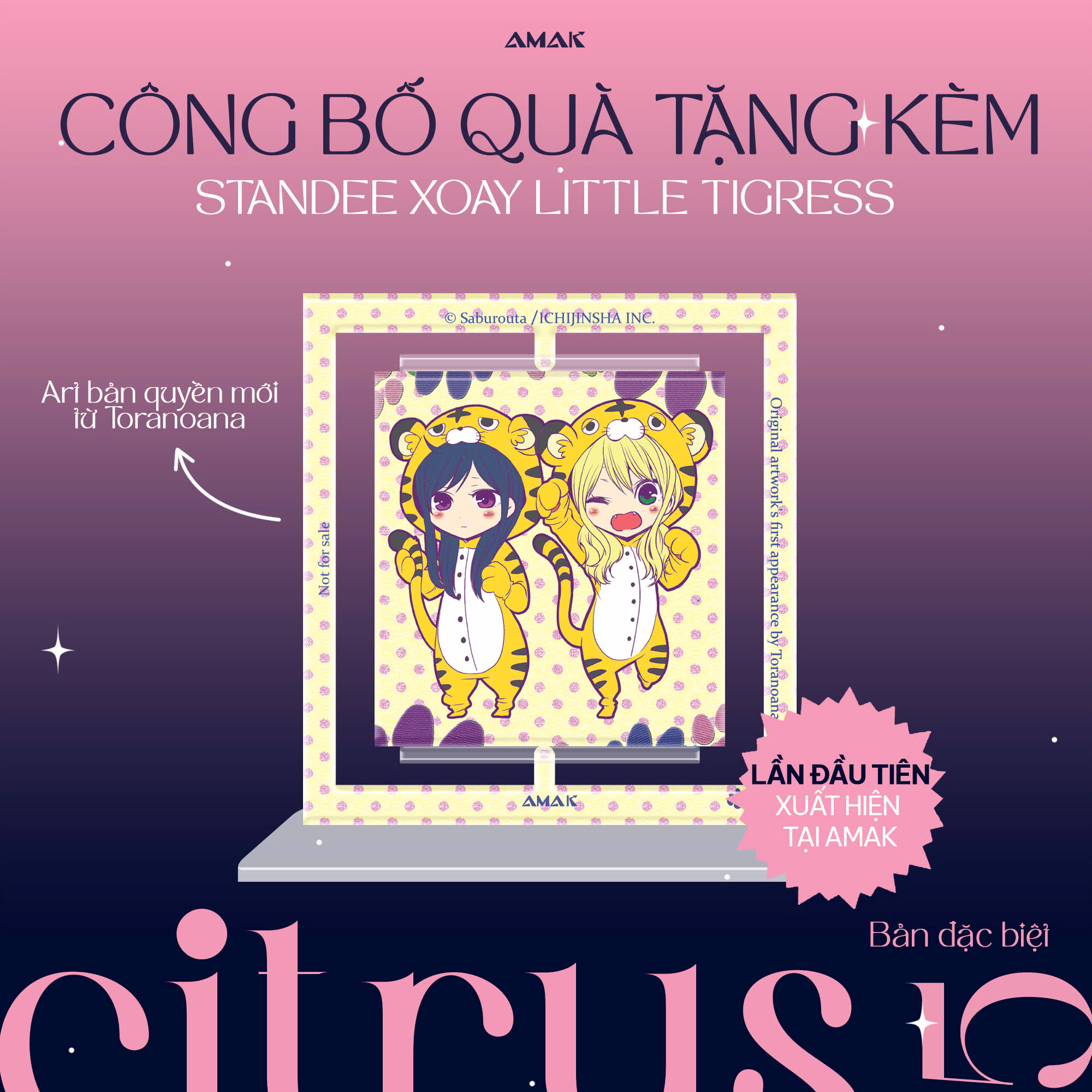 citrus - tập 5 - bản đặc biệt - tặng kèm hologram sns postcard + booklet 16 trang + standee xoay vui nhộn little tigress - Ảnh 6