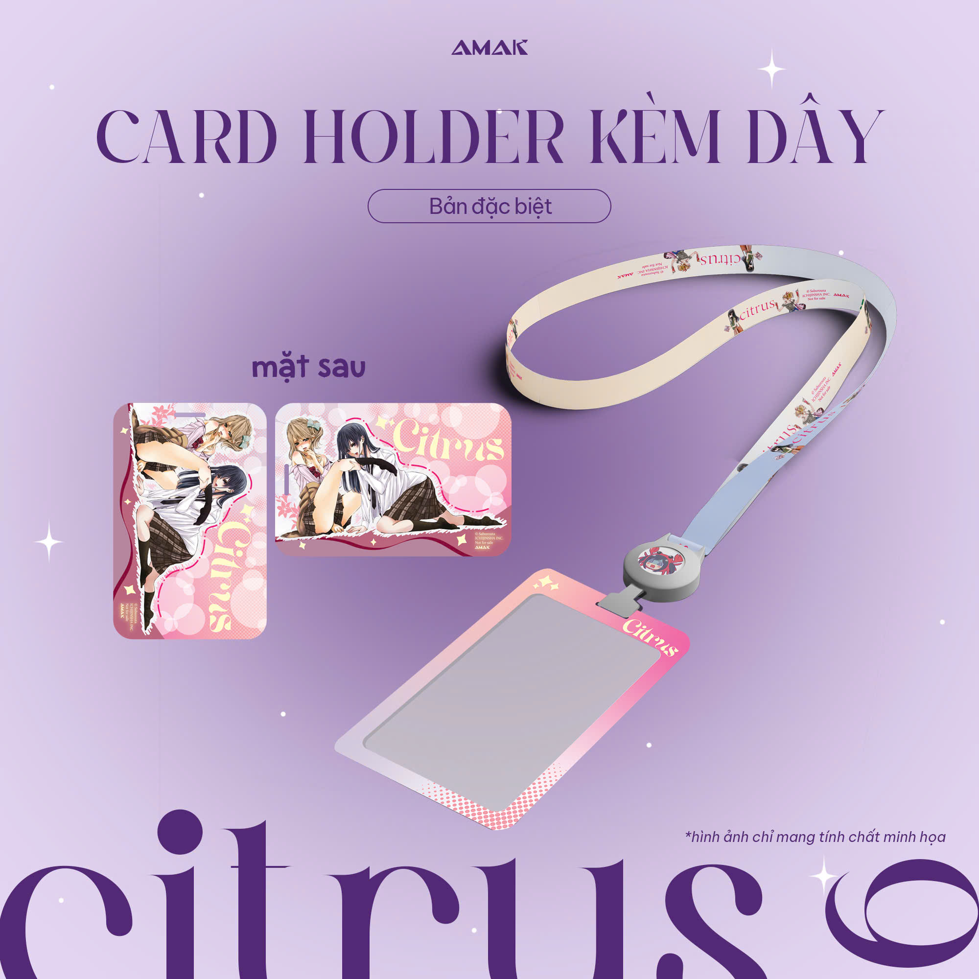 citrus - tập 6 - bản đặc biệt - tặng kèm postcard hai mặt + leaflet 4 trang + card bo góc phủ hologram rực rỡ + card holder kèm dây đeo xinh xắn + poster a3 - Ảnh 6
