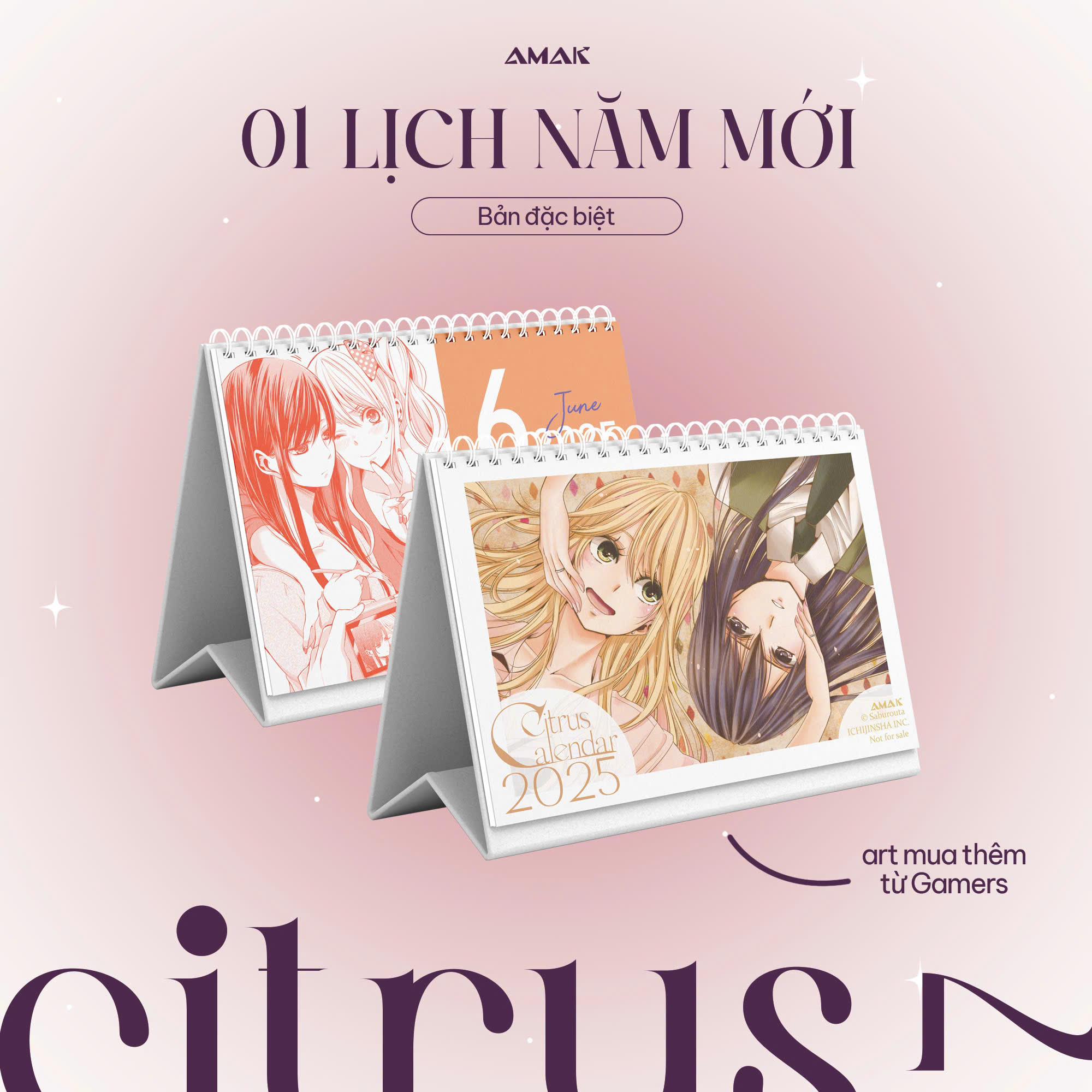 citrus - tập 7 - bản đặc biệt - tặng kèm hologram postcard hai mặt + leaflet 4 trang + poster a3 + set bùa cầu may acrylic charming + bộ lịch năm mới để bàn - Ảnh 7