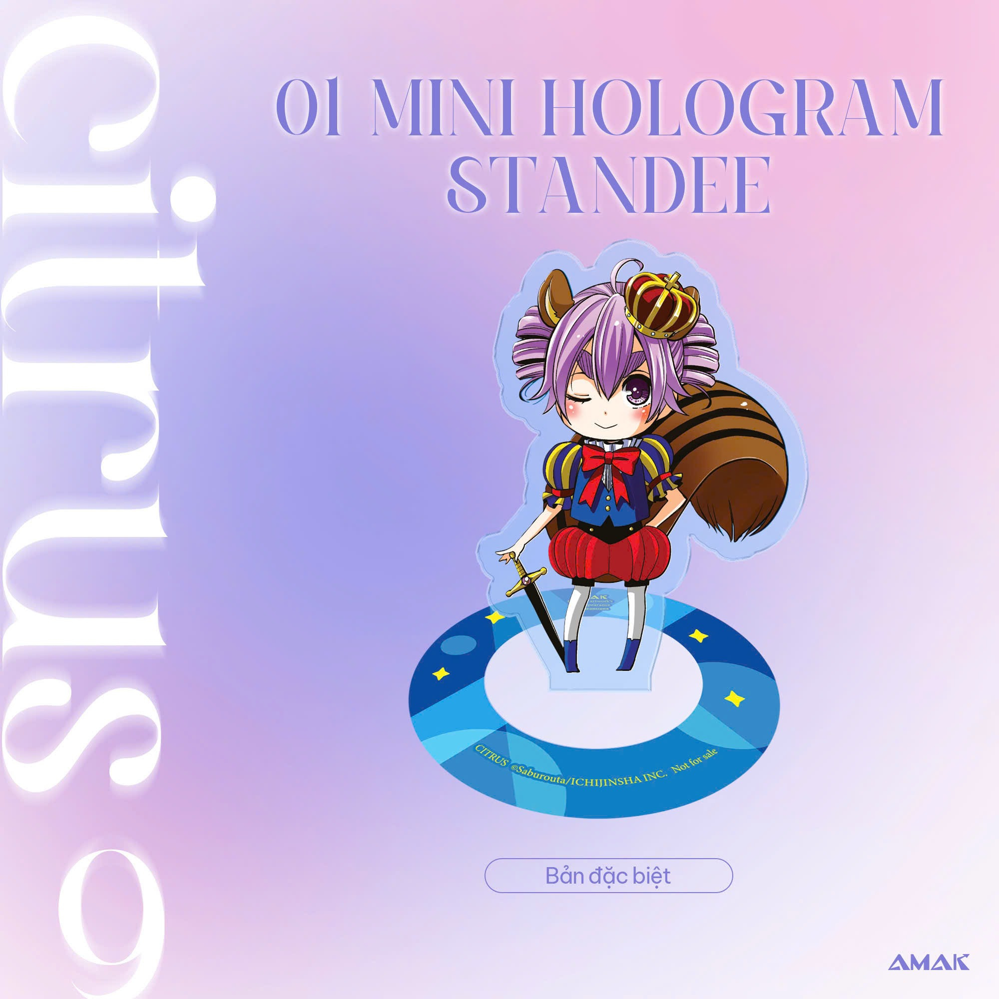 citrus - tập 9 - bản đặc biệt - tặng kèm hologram postcard hai mặt + leaflet 4 trang + card bồi cứng tà trắng mộng mơ + mini hologram standee - Ảnh 6