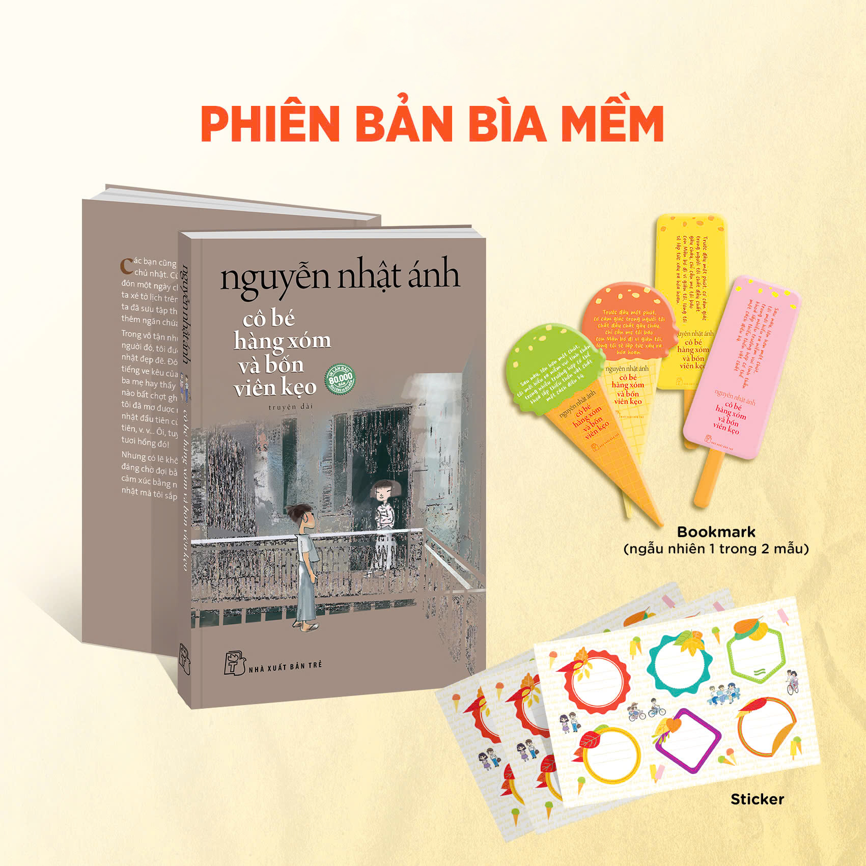 Cô Bé Hàng Xóm Và Bốn Viên Kẹo - Tặng Kèm Chữ Ký Tác Giả + Random 1 Trong 4 Mẫu Bookmark + Sticker - Ảnh 2