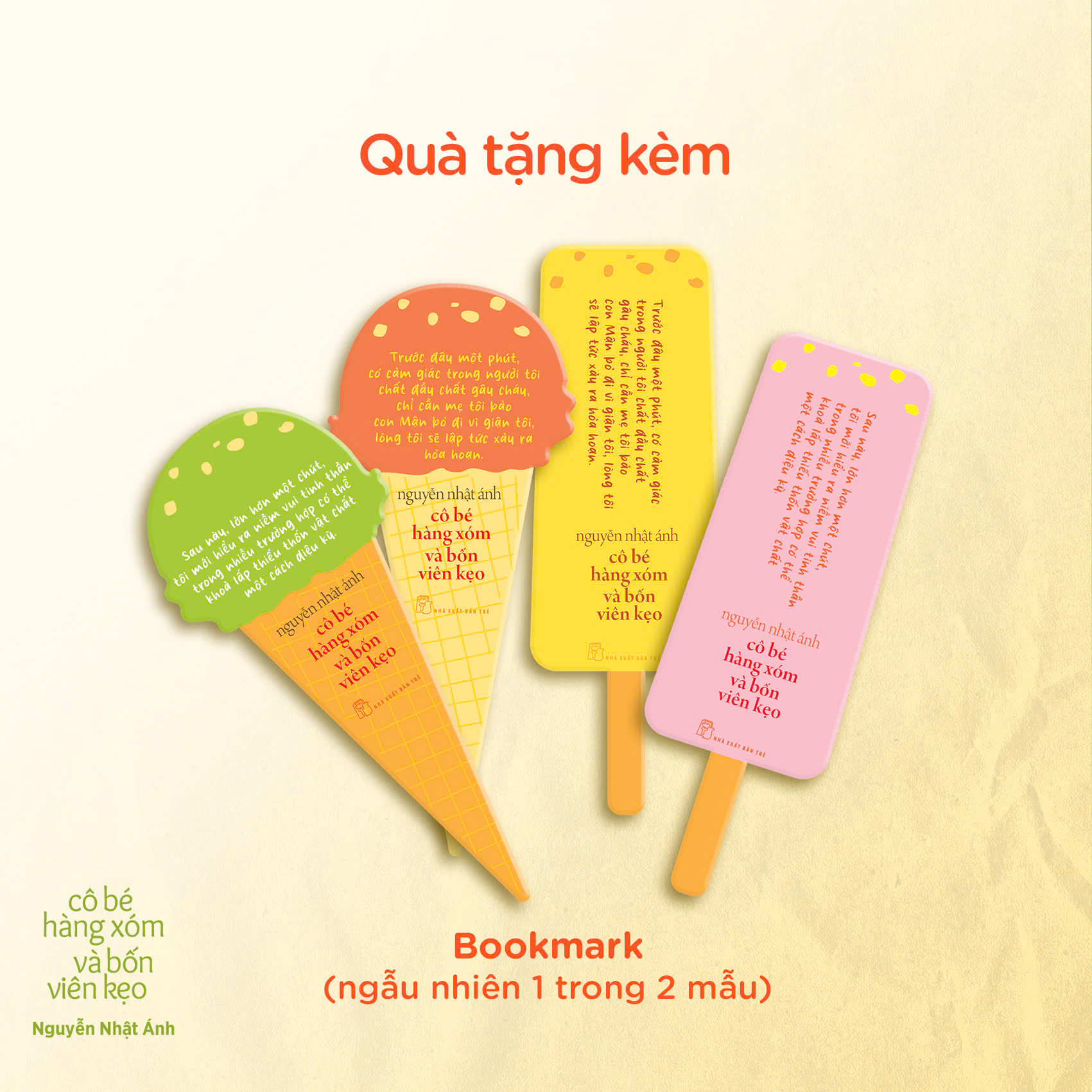 Cô Bé Hàng Xóm Và Bốn Viên Kẹo - Tặng Kèm Chữ Ký Tác Giả + Random 1 Trong 4 Mẫu Bookmark + Sticker - Ảnh 4