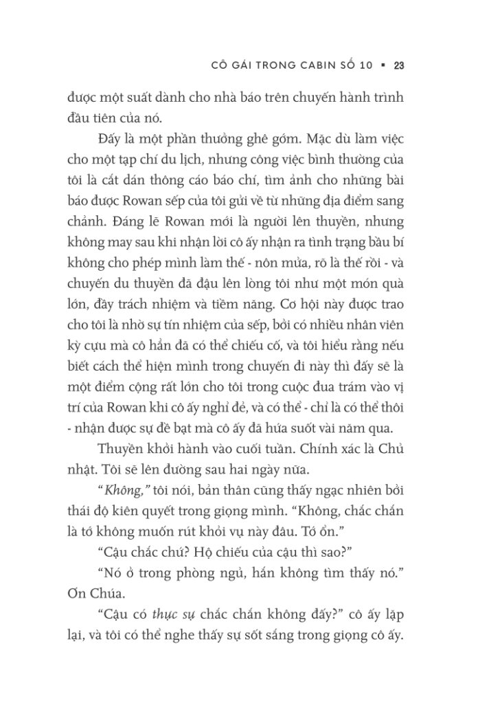 cô gái trong cabin số 10 - Ảnh 20