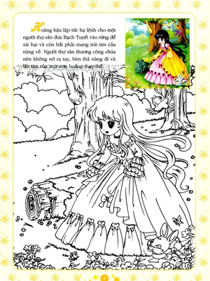 cổ tích tô màu công chúa - nàng bạch tuyết - Ảnh 6