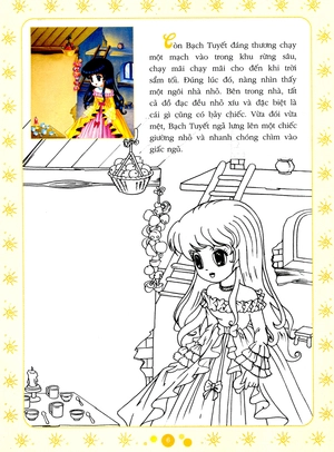 cổ tích tô màu công chúa - nàng bạch tuyết - Ảnh 7