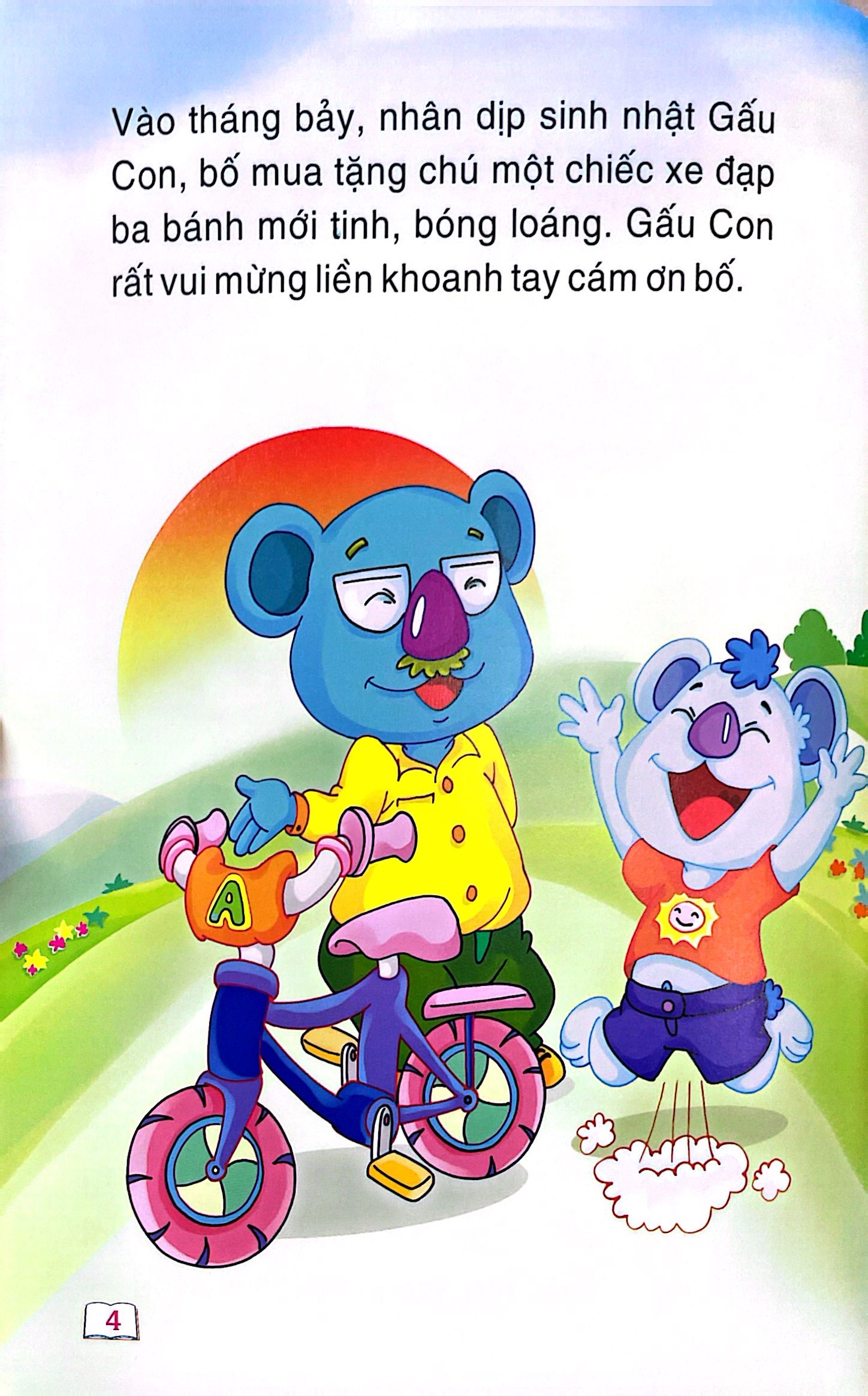 cổ tích trăng non - chiếc xe đạp của gấu con - Ảnh 6