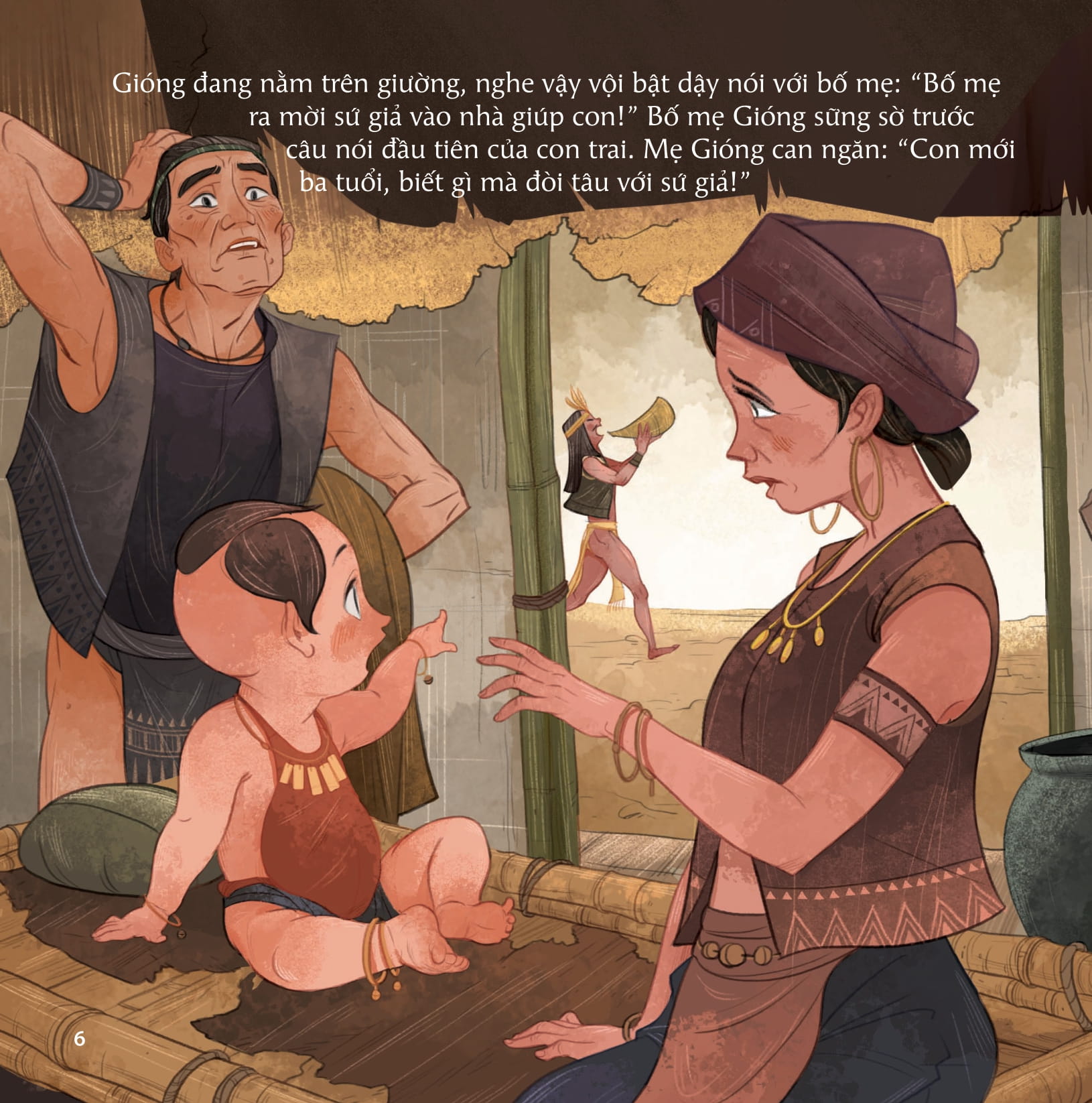 cổ tích việt nam cho bé - chuyện ông gióng (tái bản 2022) - Ảnh 6