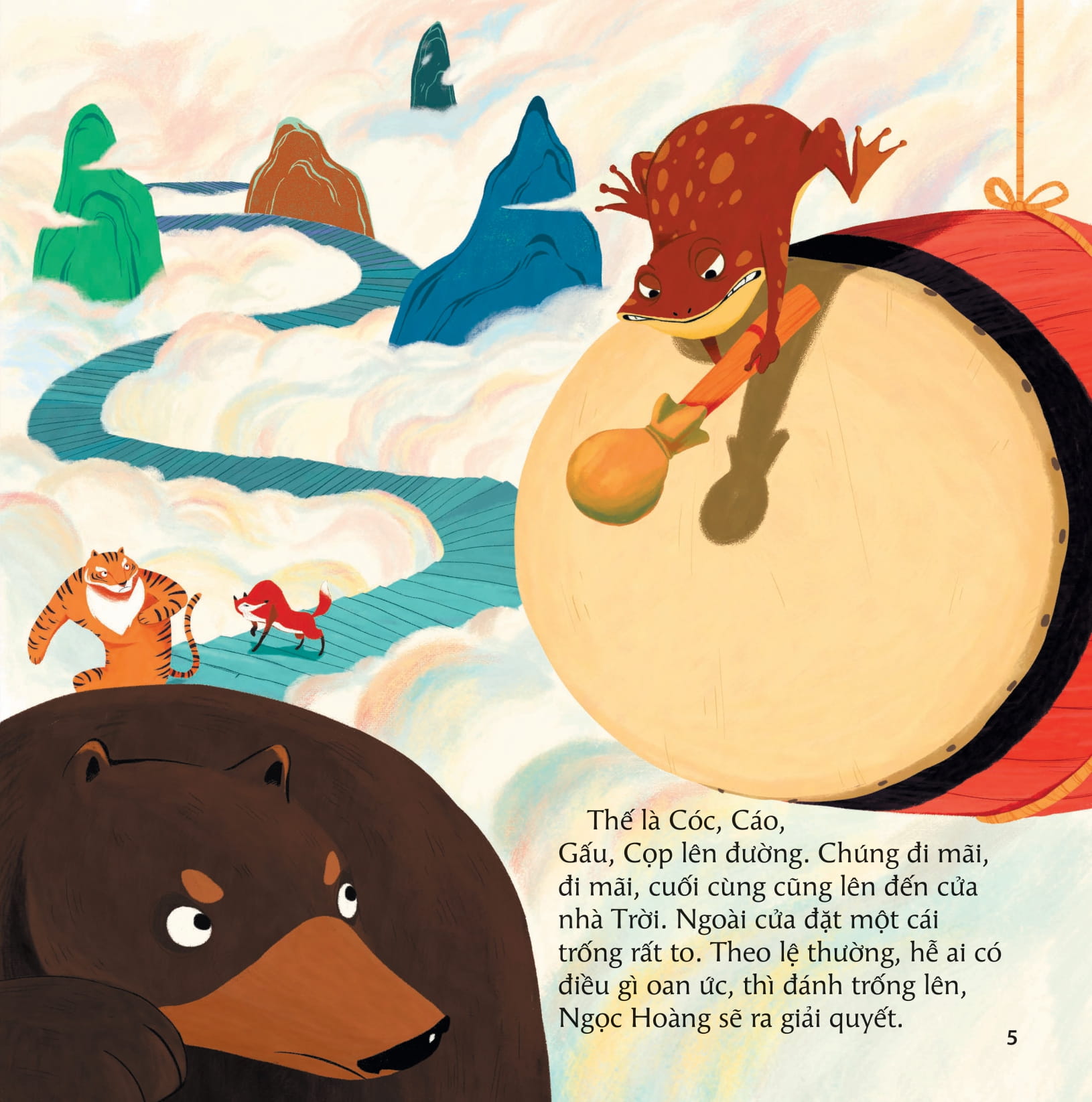 cổ tích việt nam cho bé - con cóc là cậu ông giời (tái bản 2022) - Ảnh 5