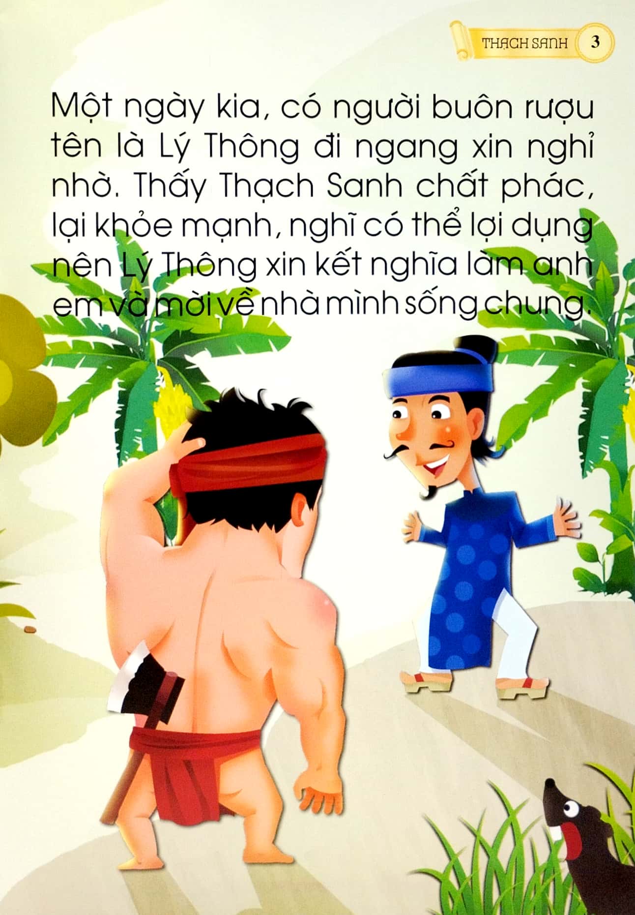 cổ tích việt nam chữ to cho bé tập nói, tập đọc - thạch sanh - Ảnh 4