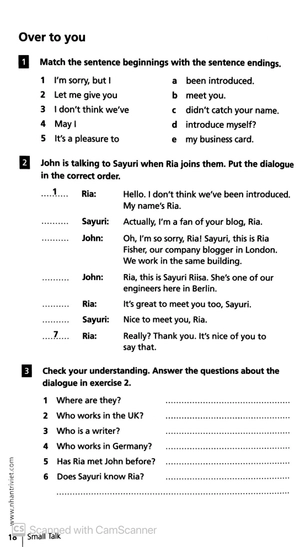 collins english for business - small talk - Ảnh 7