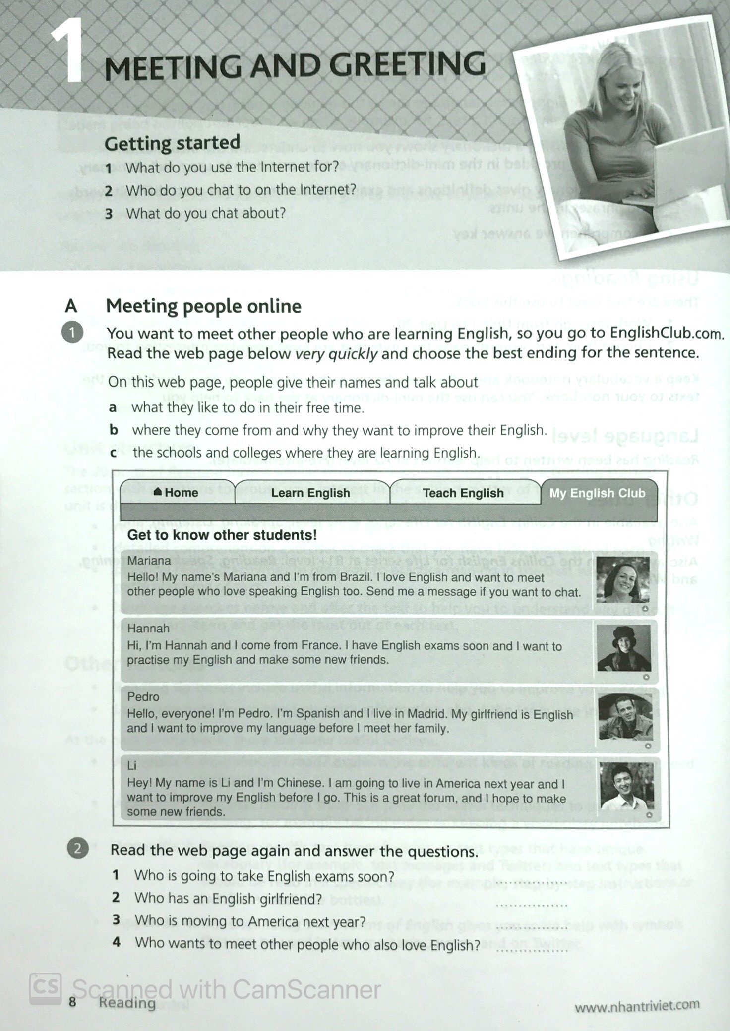 collins english for life_reading_a2 pre-intermediate - Ảnh 5