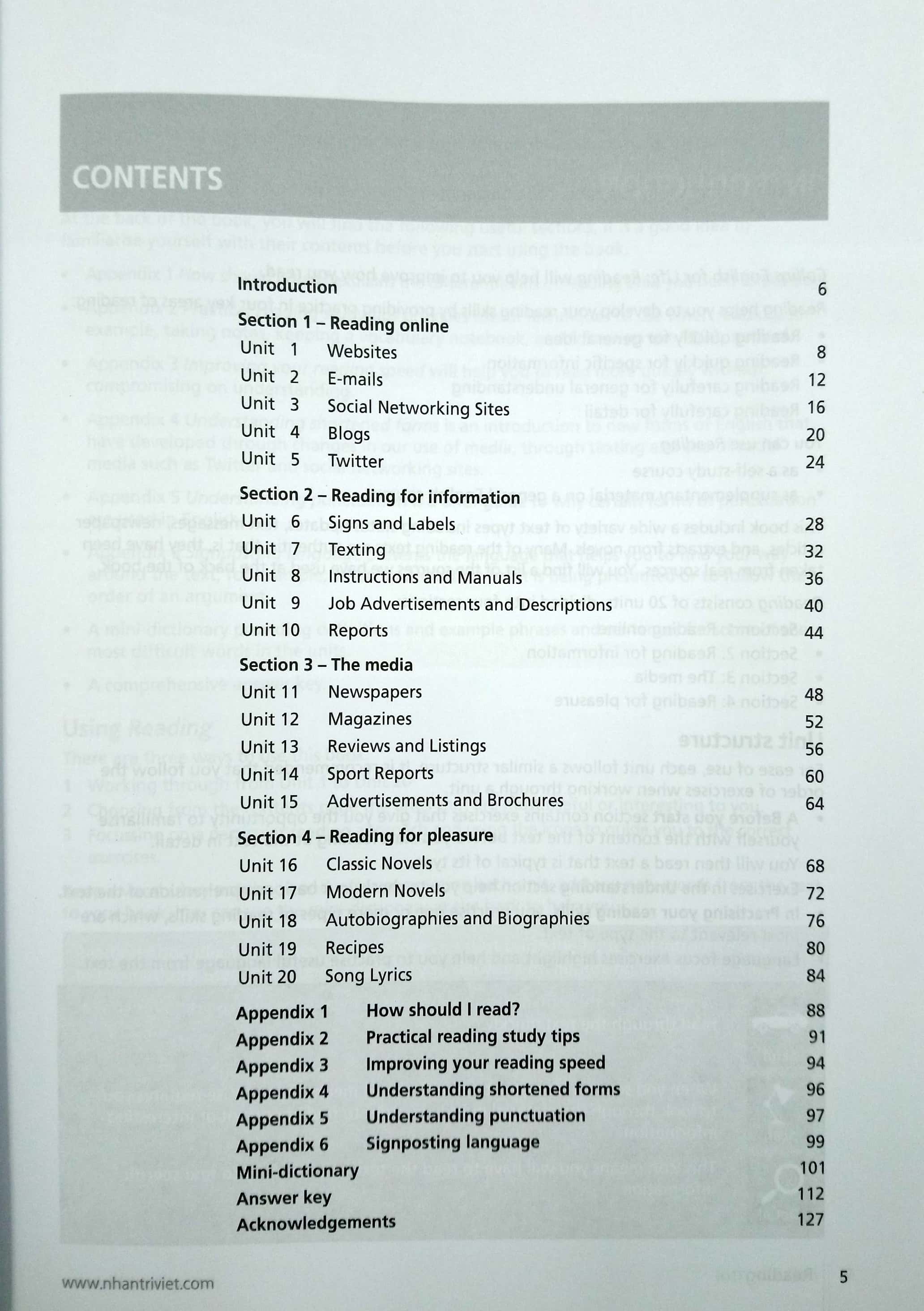 collins english for life - reading (b1 + intermediate) - Ảnh 2