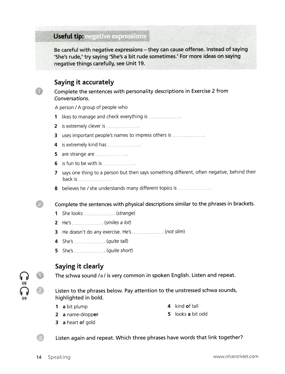 collins english for life - speaking - a2 pre-intermediate (cd) - Ảnh 10