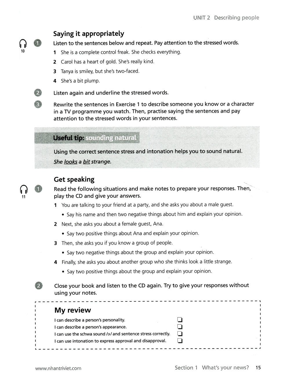 collins english for life - speaking - a2 pre-intermediate (cd) - Ảnh 11