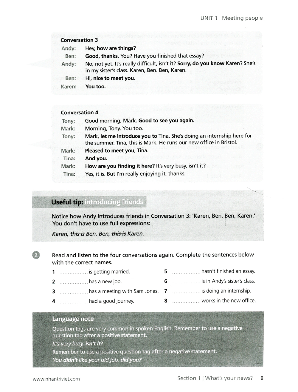 collins english for life - speaking - a2 pre-intermediate (cd) - Ảnh 5