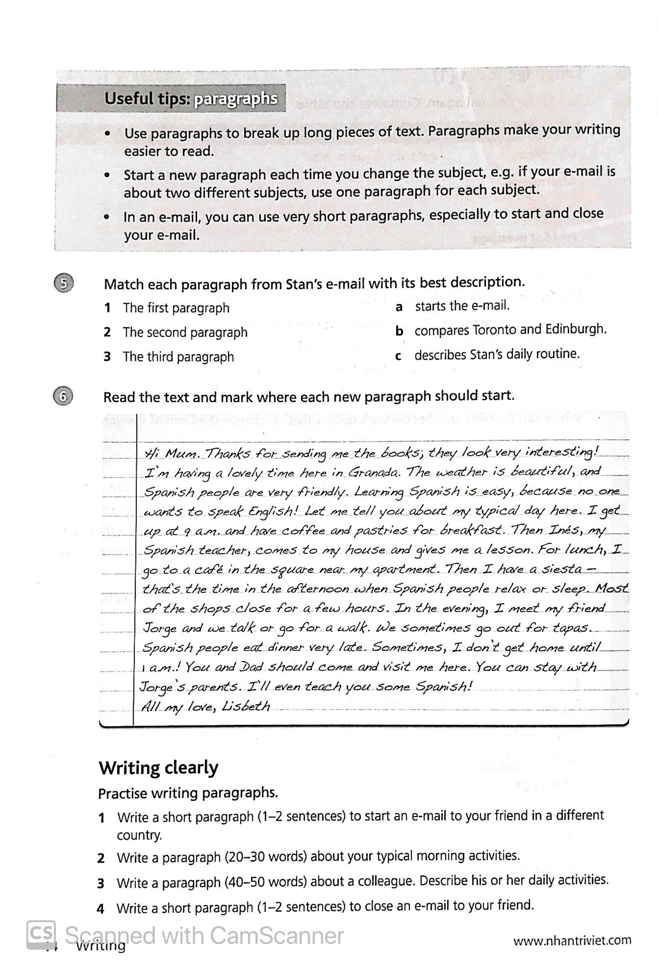 collins english for life_writing_a2 pre-intermediate - Ảnh 10