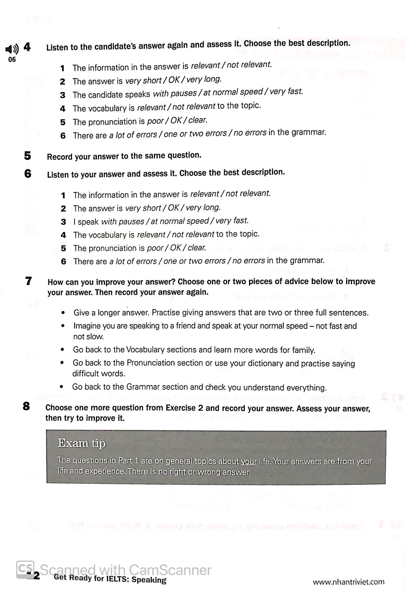 collins - get ready for ielts - speaking - pre-intermediate a2+ (tái bản 2023) - Ảnh 7