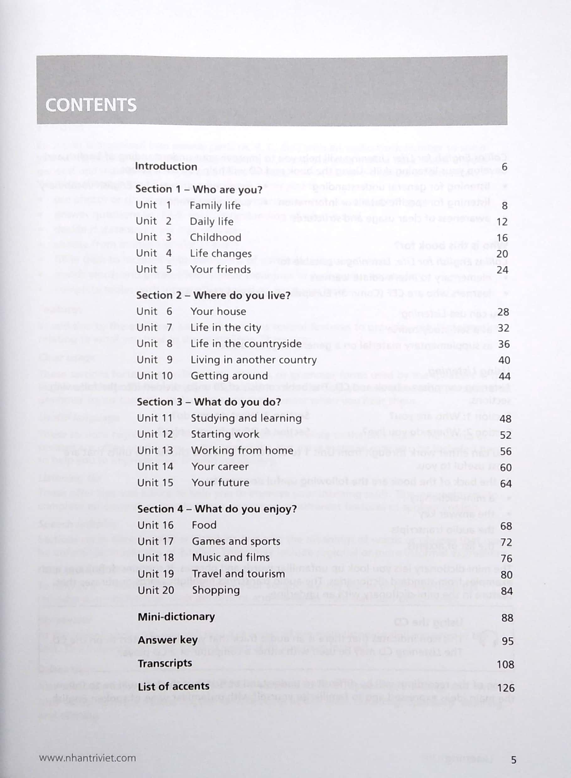 collins - listening a2 pre-intermediate - Ảnh 4
