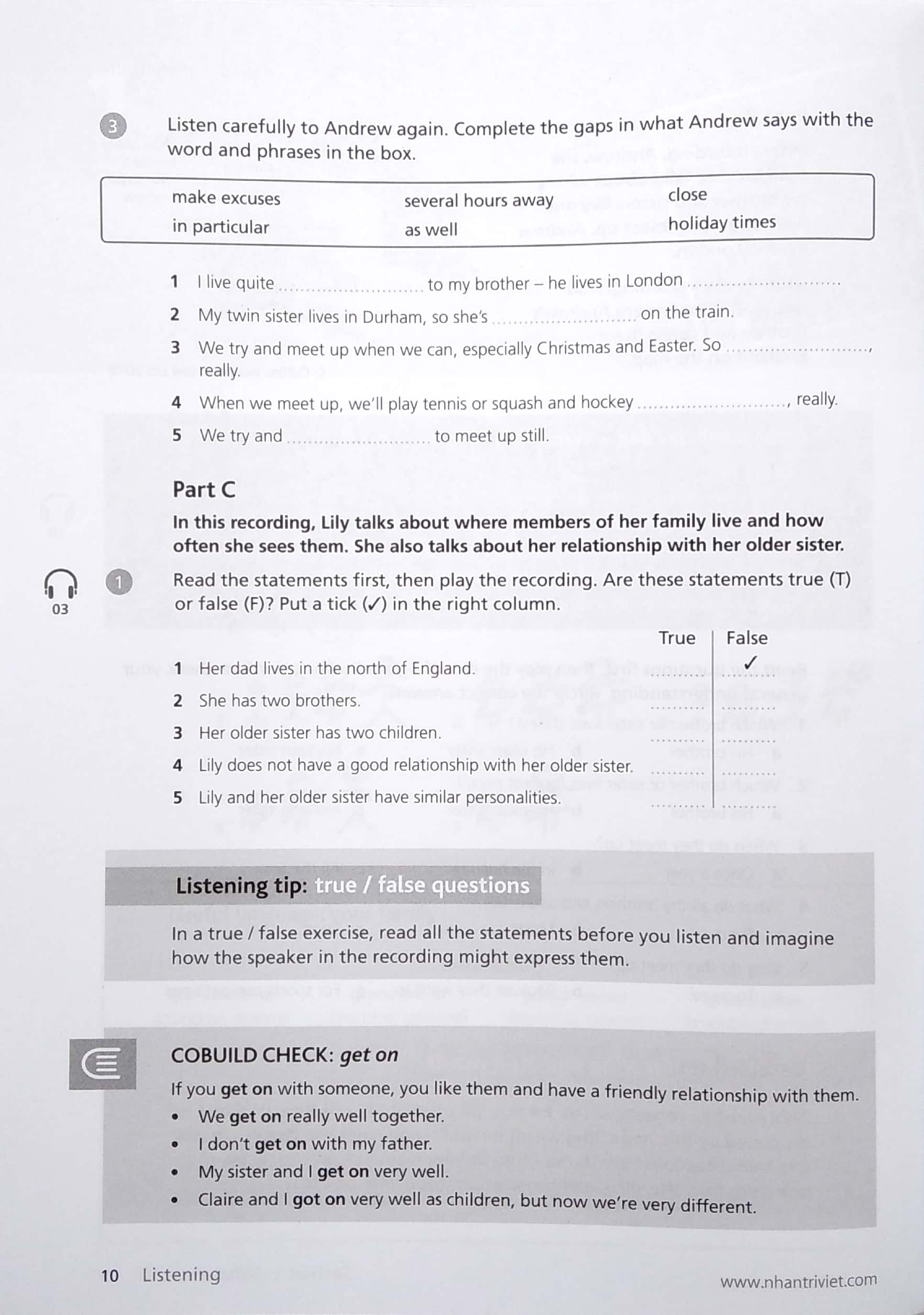 collins - listening a2 pre-intermediate - Ảnh 7