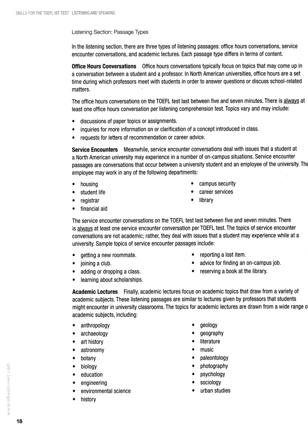 collins skills for the toefl ibt test - listening and speaking (kèm cd) - Ảnh 8