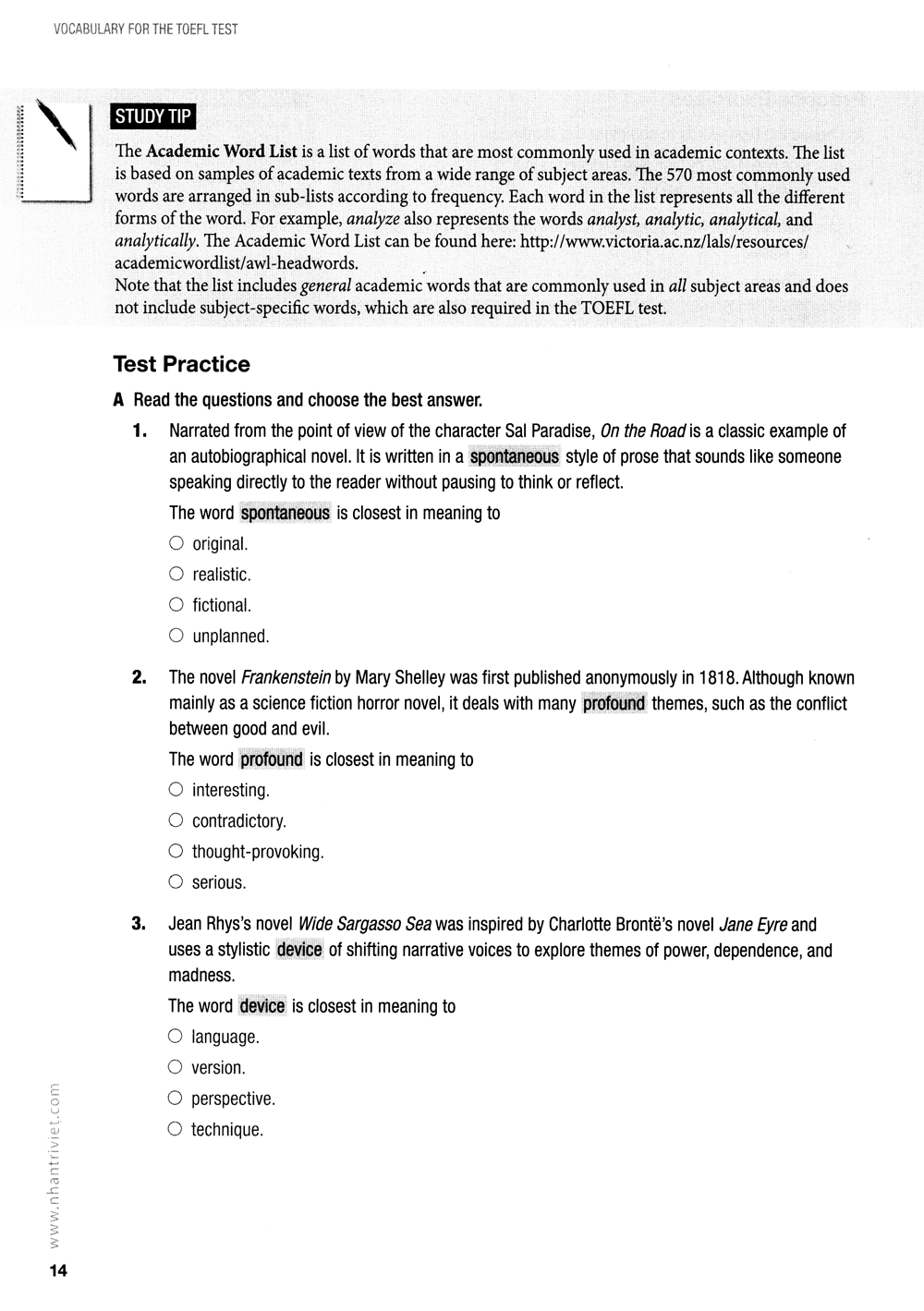 collins vocabulary and grammar for the toefl test (kèm cd) - Ảnh 12